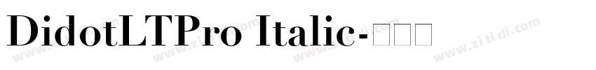 DidotLTPro Italic字体转换